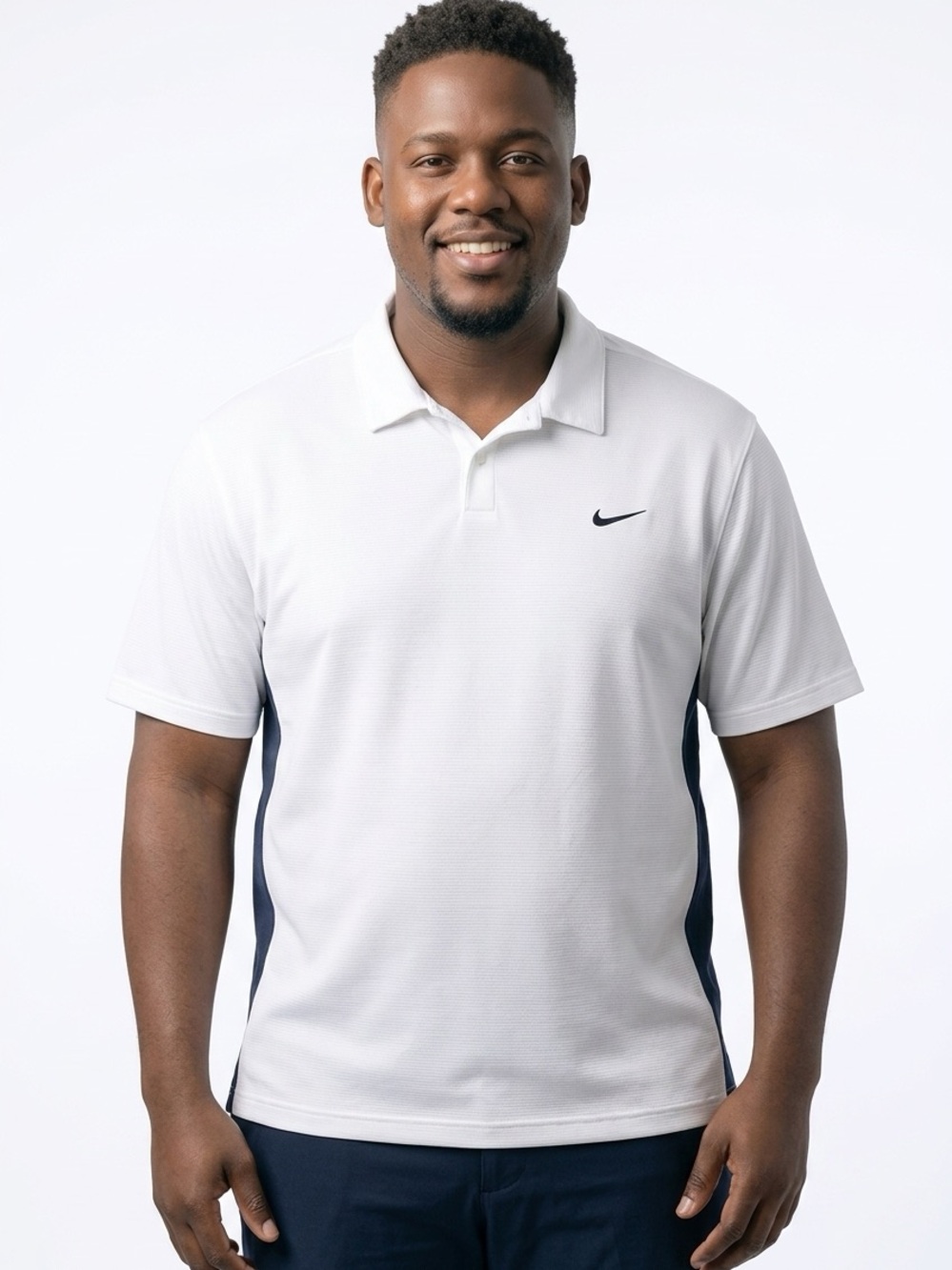 NIKE | Classic White & Black Polo Shirt Men’s Size X-Large